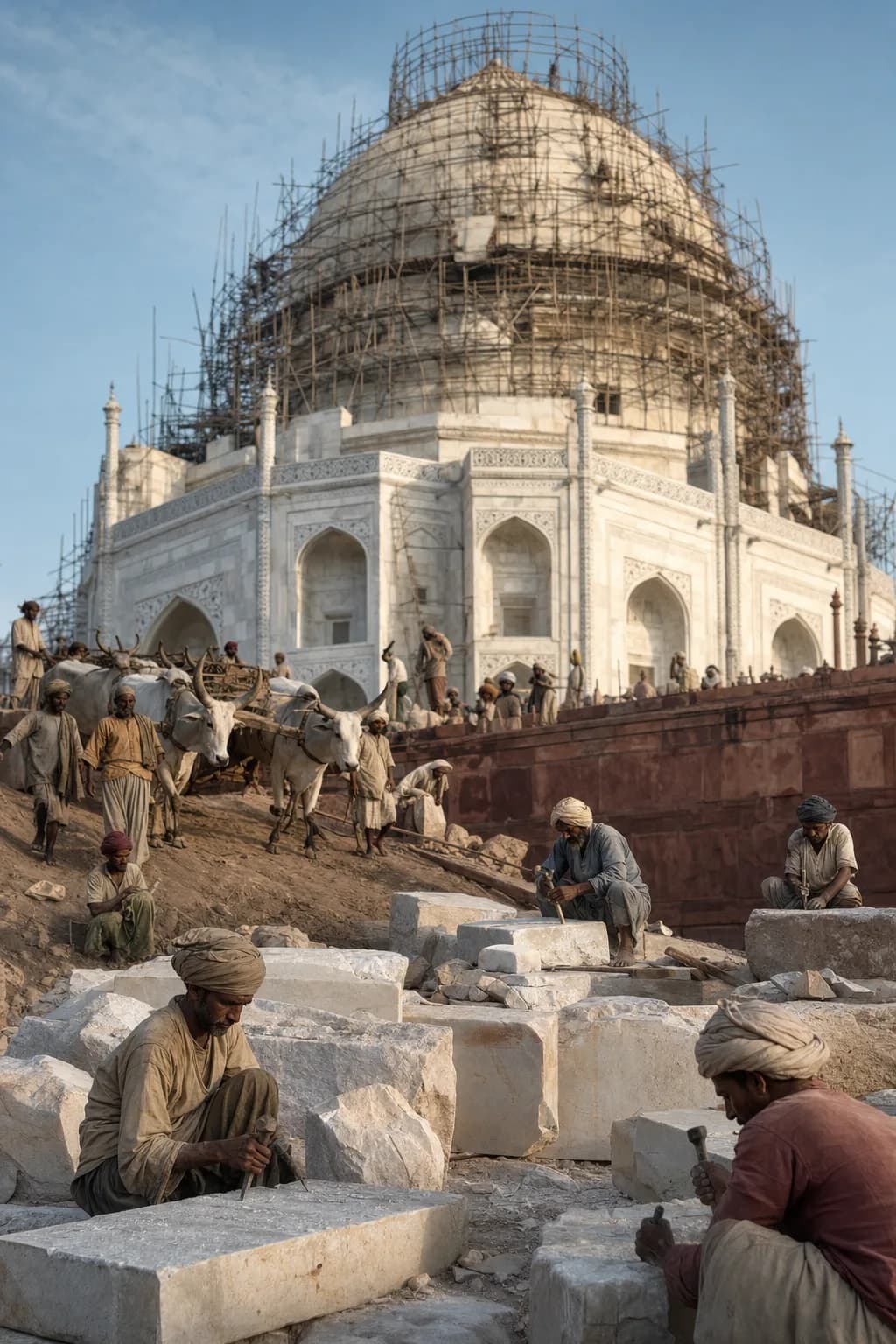 A second AI-generated scene of a real historical event, from a different century
